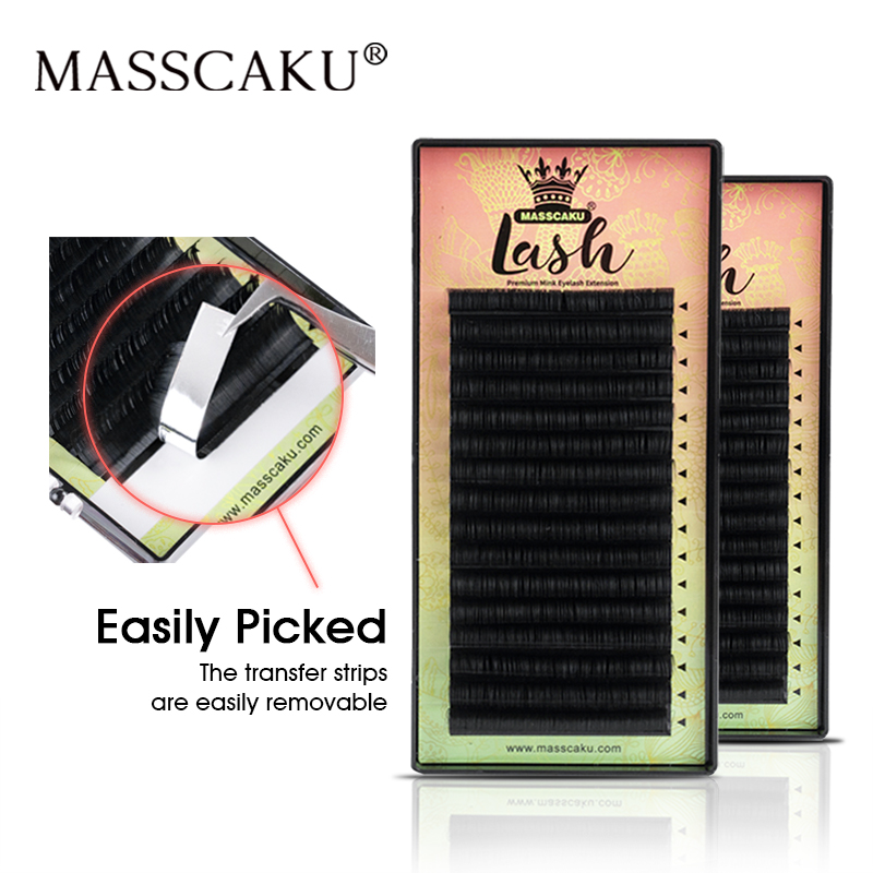 Eyelash Extensions Classic - MASSCAKU Wszystkie Rozmiary 1 Taca 16