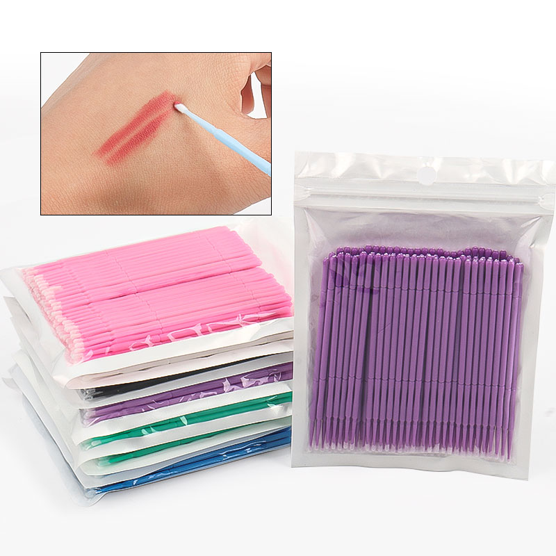 Eyelash Extension Examples - 100 SZT./Worek Bambusowe Patyczki do Czyszczenia