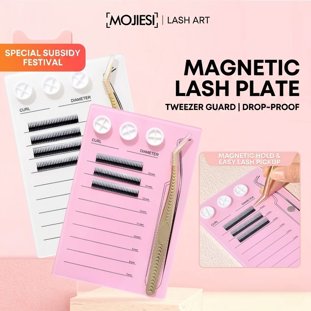 Eyelash Extension Double Lash - Paleta do przedłużania rzęs magnetycznych i