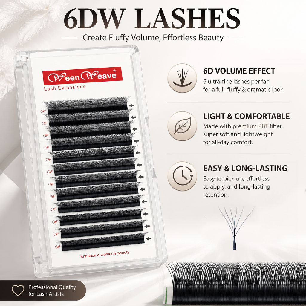 Eyelash Extension Logo - WeenWeave 6D W Style Przedłużanie Rzęs,