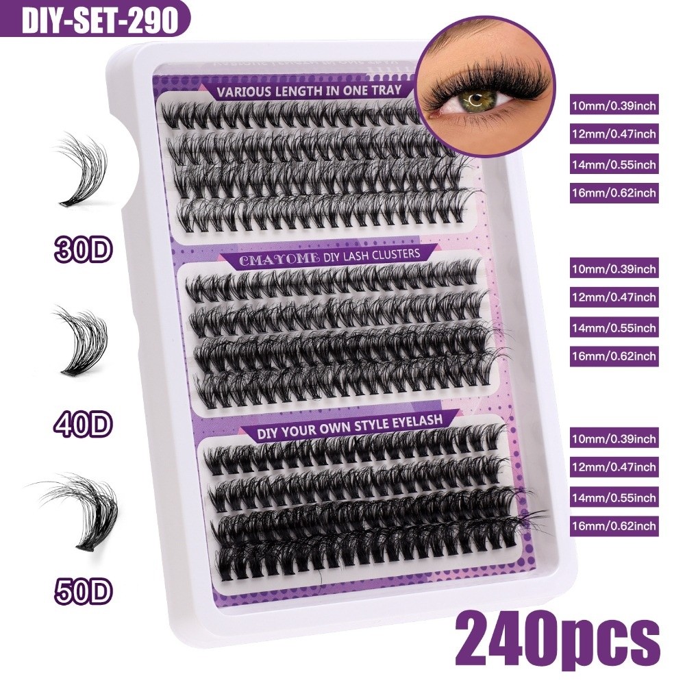 Eyelash Extension Natural Look - Naturalne rzęsy na sztyfcie, styl wispy,