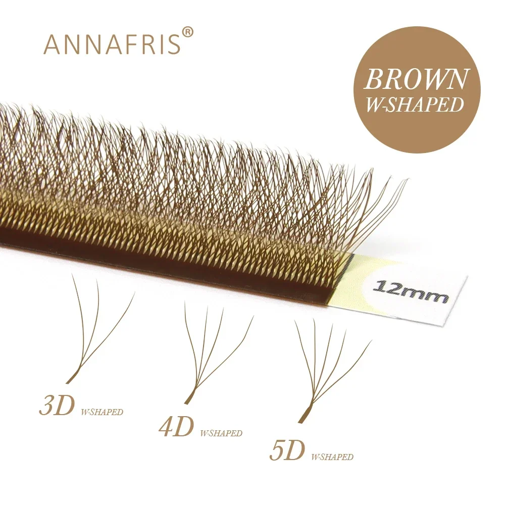 Eyelash Extension Yy - ANNAFRIS Brown W Shape Lash Extensions