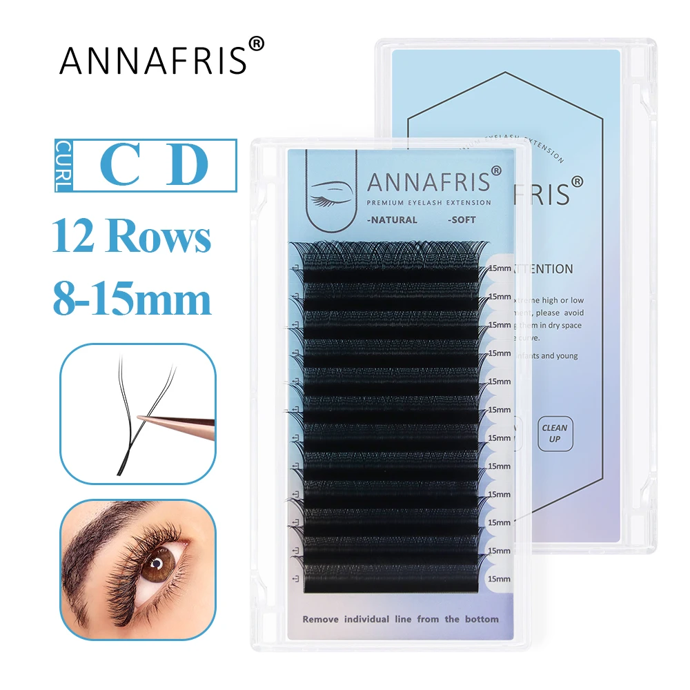ANNAFRIS YY kształt przedłużan – Eyelash Extension Yy recenzja i cena