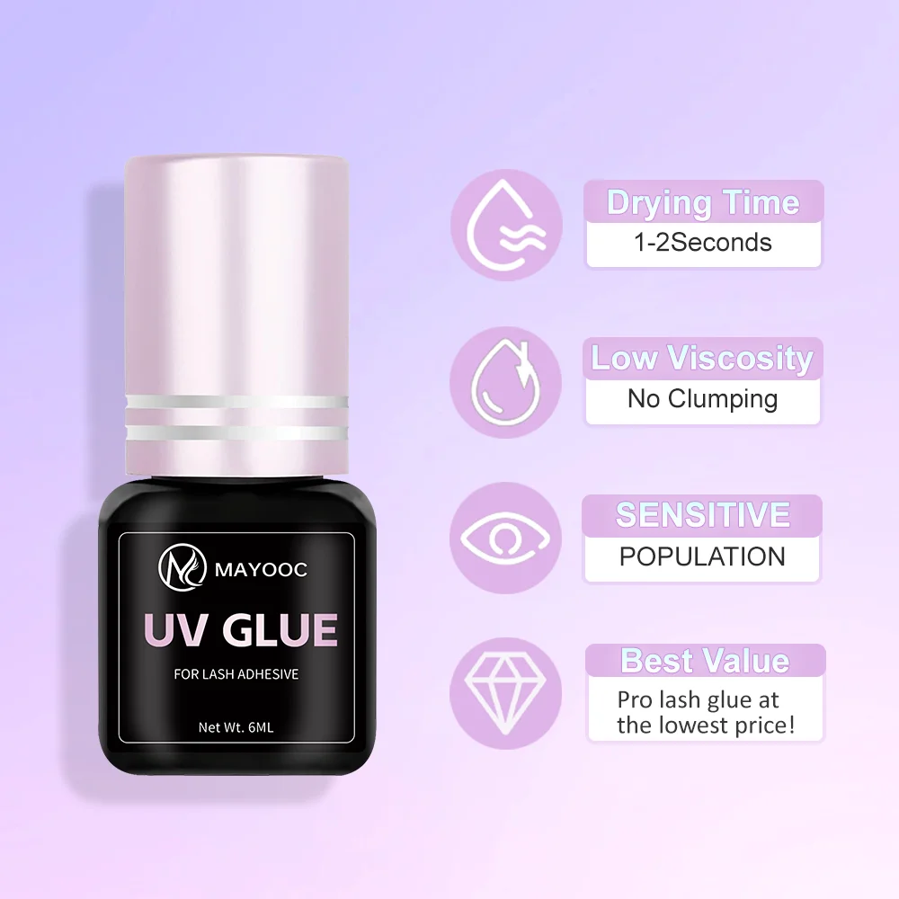 MAYOOC szybkoschnący 0.1S UV k – Eyelash Extension Logo recenzja i cena