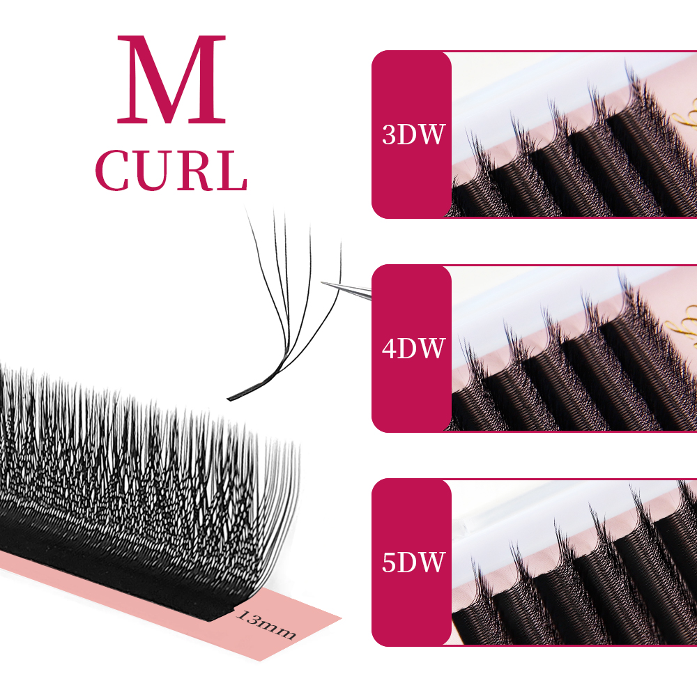 Rzęsy Goddess W3D 4D 5D M Curl – Eyelash Extension Logo recenzja i cena