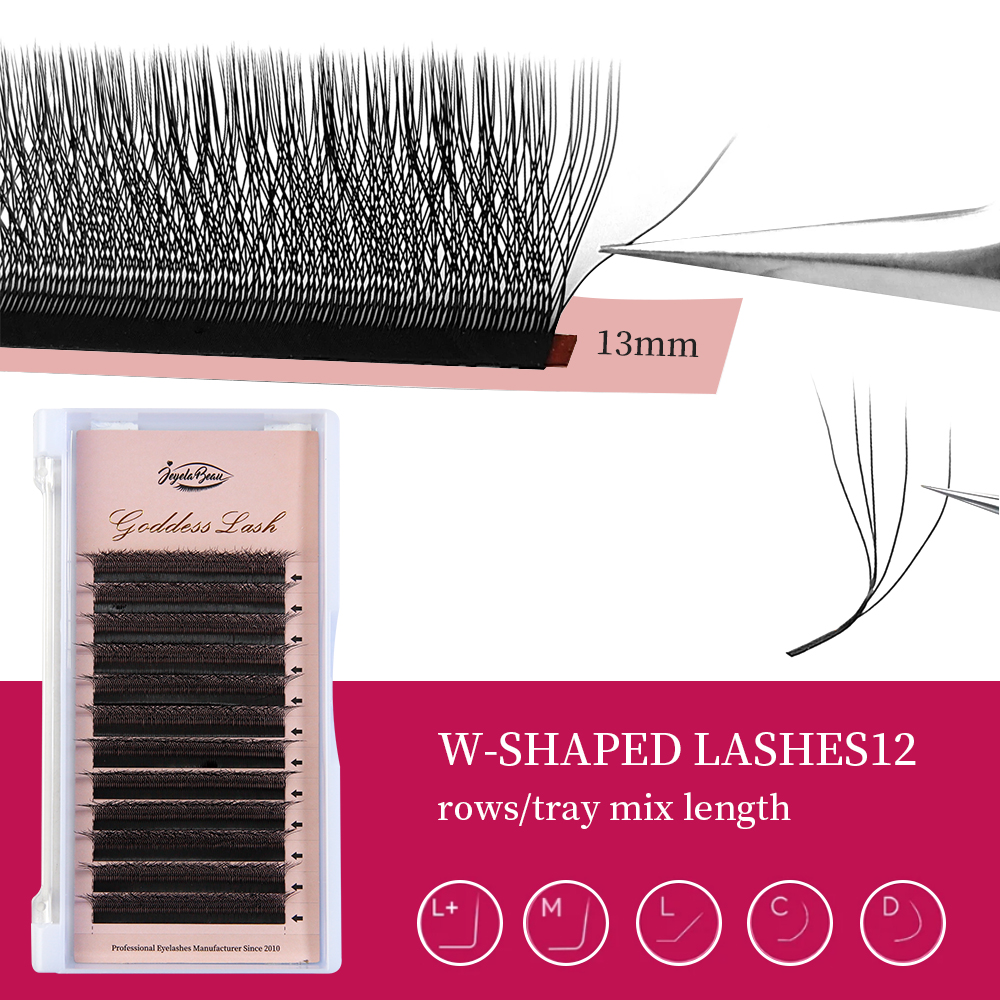 Rzęsy Goddess W3D 4D 5D M Curl – Eyelash Extension Logo recenzja i cena