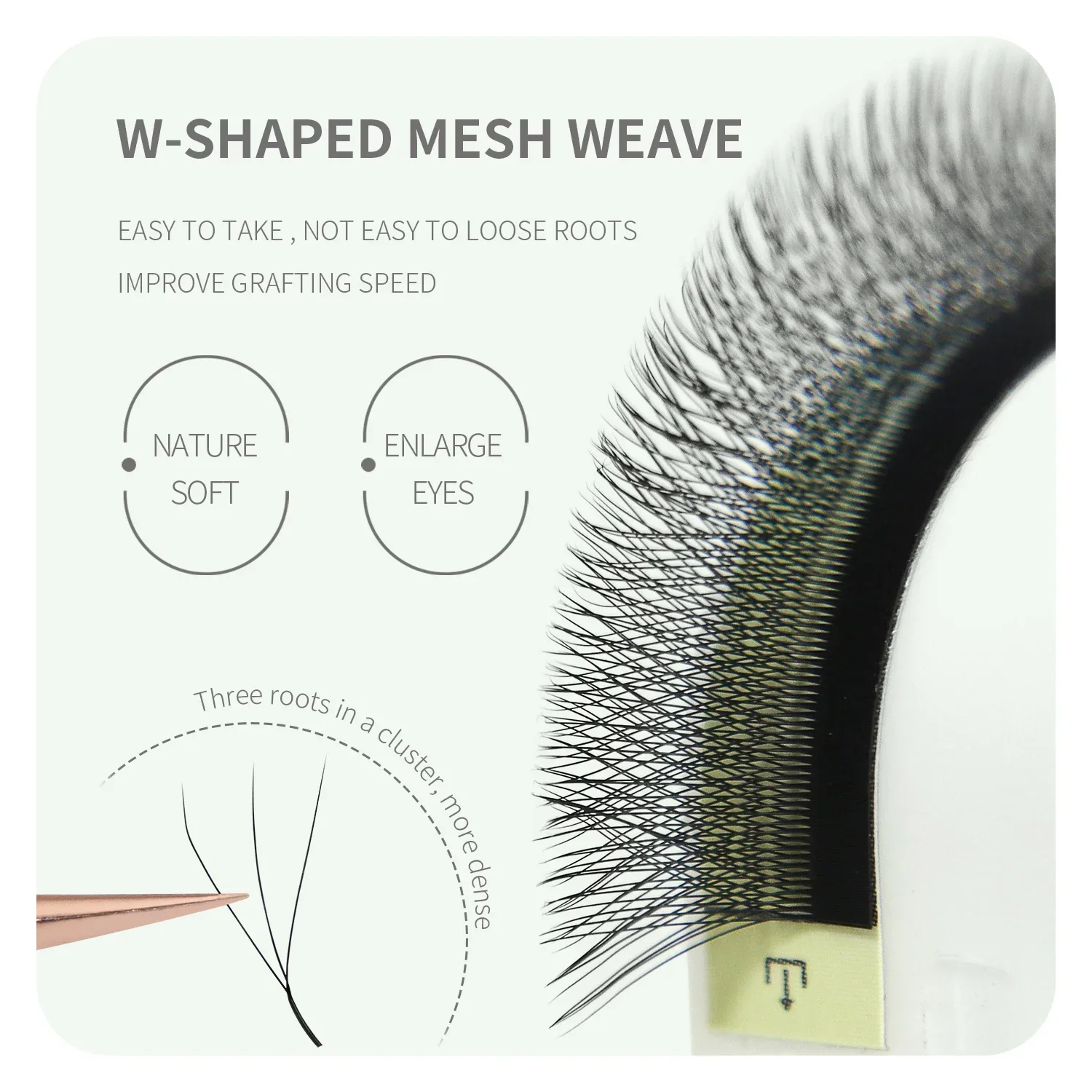 ANNAFRIS Brown W Shape Lash Ex – Eyelash Extension Yy recenzja i cena