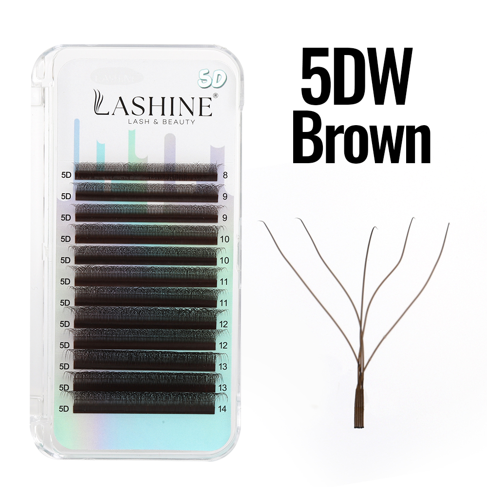 LASHINE Brązowe Rzęsy w Kształ – Eyelash Extension Yy recenzja i cena