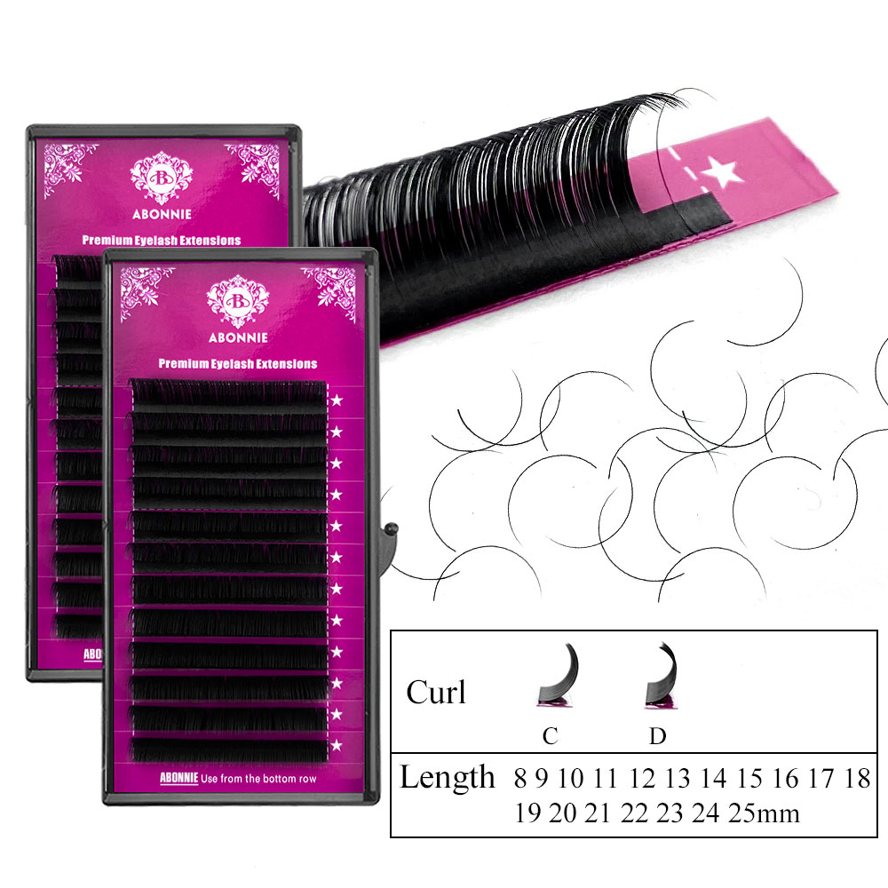 Abonnie B Curl 8-15mm Faux Ind – Eyelash Extensions Classic recenzja i cena