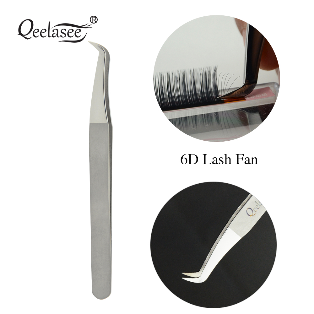 Qeelasee AS09 Stalowa pęseta d – Eyelash Extension Logo recenzja i cena